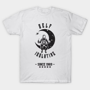 Self Isolating Since 1969 - Half Moon (BLACK) T-Shirt